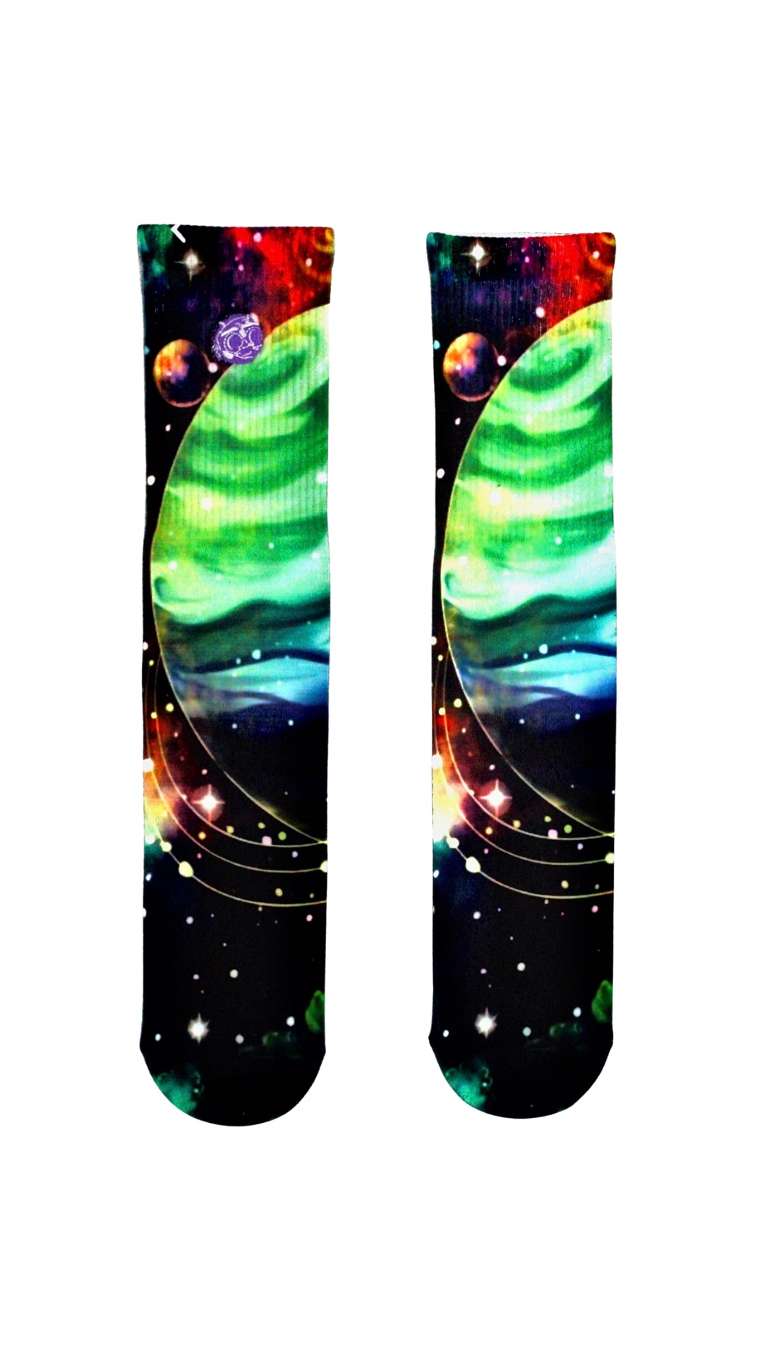 NEBULA DRIP SOCK W/ EMBROIDERY